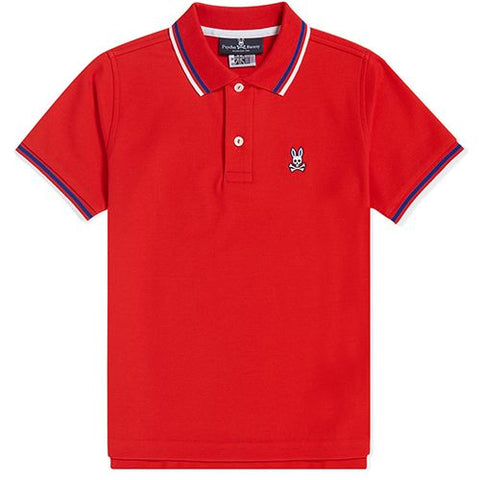 MENS BIG AND TALL LINCOLN NEON TIPPED POLO 611 RED SPICE