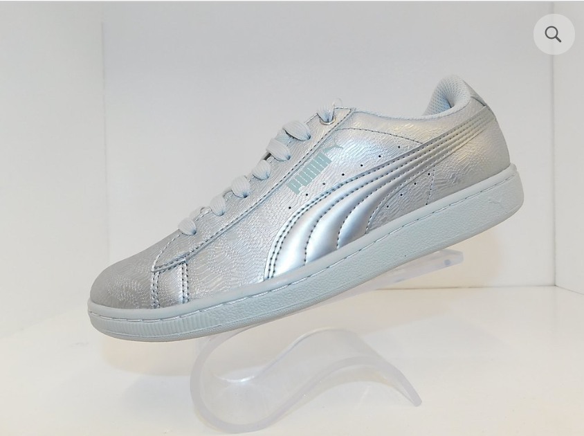 PUMA VIKKY WOVEN METALLIC SFOAM SILVER Stylz N Couture
