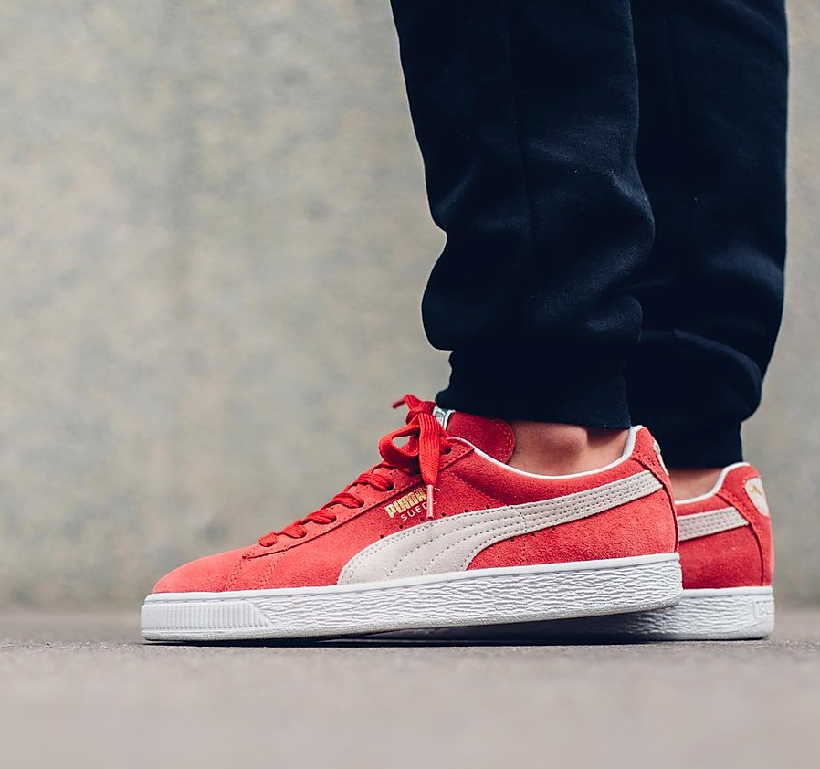 Puma Suede Red/White Stylz-N-Couture