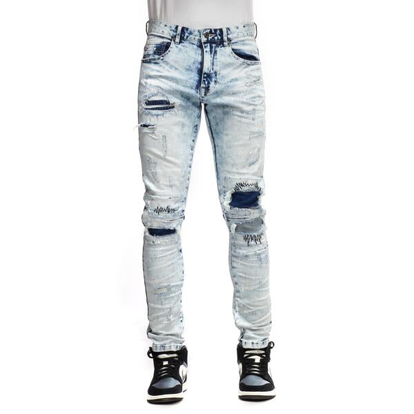 Smoke Rise Doodling Jeans Ombre Blue / 44 / 32