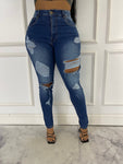HW RIPPED OFF FLAP JEANS