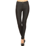 LADY'S CLASSIC SOLID SKINNY JEGGINGS