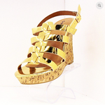 Qupid Strappy Wedge - Gold