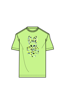 MENS ALEXANDER GRAPHIC TEE - 323 electric lime