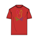 MENS LEO BUNNY TEE-611 RED SPICE / WHITE / BLACK / SAPHIRE / MAGENT