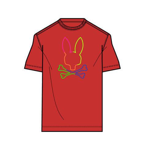 MENS LEO BUNNY TEE-611 RED SPICE / WHITE / BLACK / SAPHIRE / MAGENT