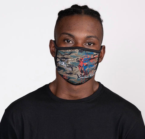 Smoke Rise Camo Face Fashion Mask